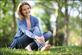 Healthy smiling woman
